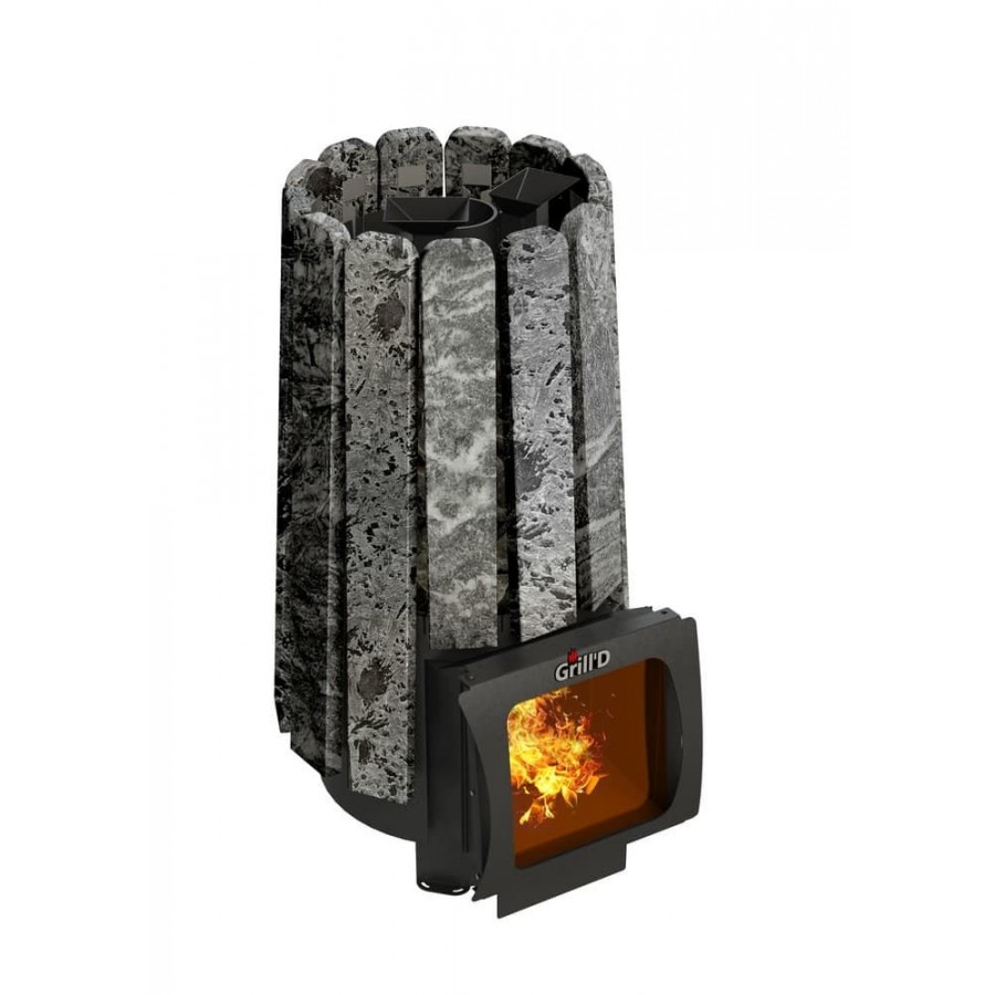 ПЕЧЬ ДЛЯ БАНИ GRILL'D COMETA 180 VEGA SHORT WINDOW MAX STONE