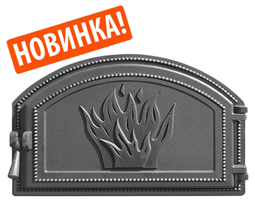 Дверка ВЕЗУВИЙ каминная 223 (антрацит)