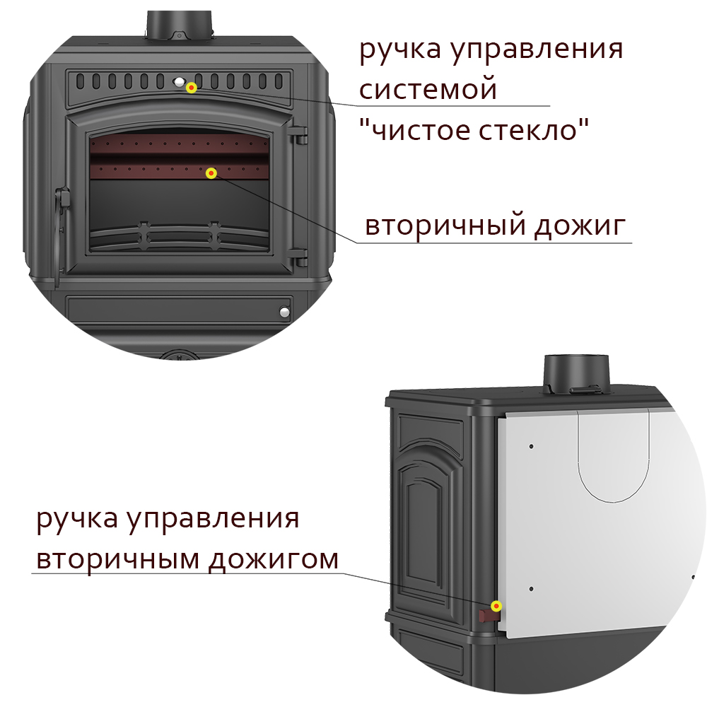 Печь-камин Везувий LV-12