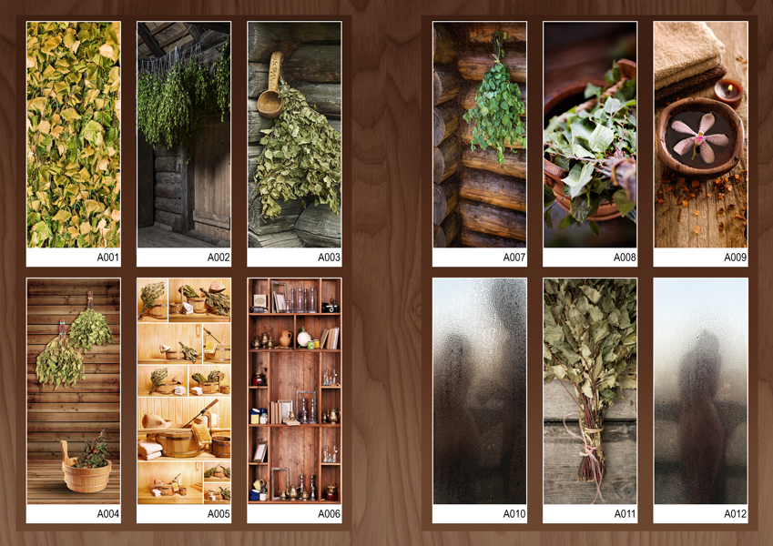 Дверь для бани стеклянная Doorwood с фотопечатью
