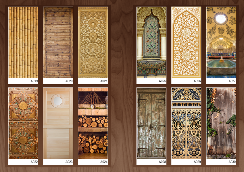 Дверь для бани стеклянная Doorwood с фотопечатью