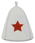 Шапка банная со звездой
