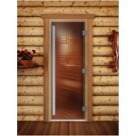 ДВЕРЬ DOORWOOD ПРЕСТИЖ БРОНЗА ДЛЯ БАНИ 8 ММ
