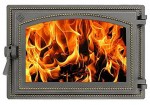 Дверка ВЕЗУВИЙ каминная 230 Бронза