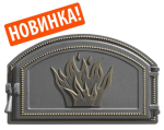Дверка ВЕЗУВИЙ каминная 223 (бронза)