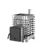 Дровяная печь для бани Везувий ASTON 12 INOX