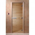 СТЕКЛЯННАЯ ДВЕРЬ ДЛЯ БАНИ ПРОЗРАЧНАЯ DOORWOOD 8 ММ