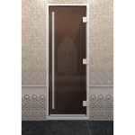 СТЕКЛЯННАЯ ДВЕРЬ ДЛЯ ХАМАМА DOORWOOD ХАМАМ ПРЕСТИЖ БРОНЗА