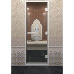 СТЕКЛЯННАЯ ДВЕРЬ ДЛЯ ХАМАМА DOORWOOD ХАМАМ ПРОЗРАЧНОЕ